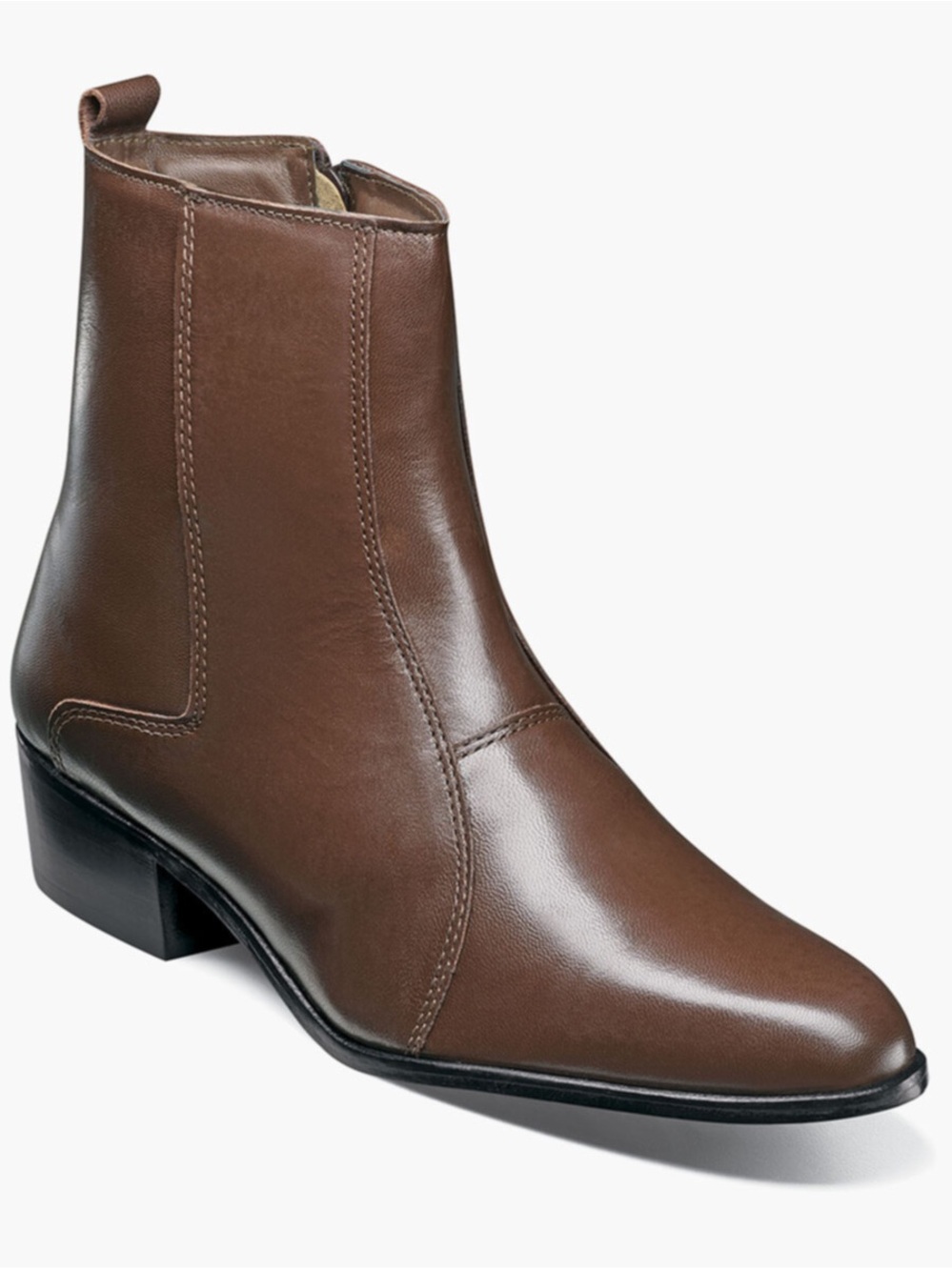 Men's Stacy Adams Brown Leather Ankle Boots - 8.5